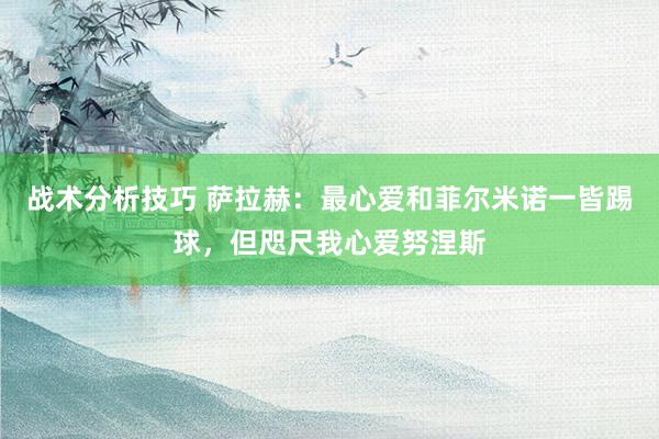   战术分析技巧 萨拉赫：最心爱和菲尔米诺一皆踢球，但咫尺我心爱努涅斯